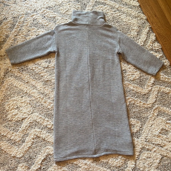 Loft Ribbed Knit 3/4 Sleeve Turtleneck Dress Like New - Picture 6 of 14